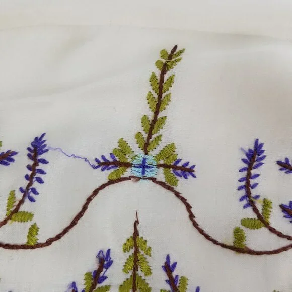 Free People Embroidered Women's draped  blouse - Contemporary w/Old World Charm - Picture 9 of 12